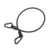 2Pcs D-Type Plastic Hooks with Elastic Bungee Shock Cord Strap for Car Luggage Tent Kayak Boat Canoe Bikes - Tie Down Strap Set