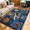 Cybernetic Canine Collage Pattern Rug Floor Mat for Living Room or Bedroom Soft and Comfortable Carpet a Gift for Birthday and Holiday.