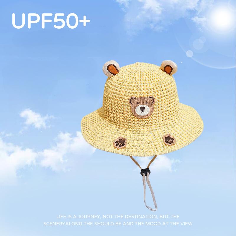 

Детские шляпы, летние шляпы от солнца, шляпы для мальчиков и девочек, шляпы рыбака, милые мишки, шляпы от солнца с большими полями, шляпы от солнца 1pc