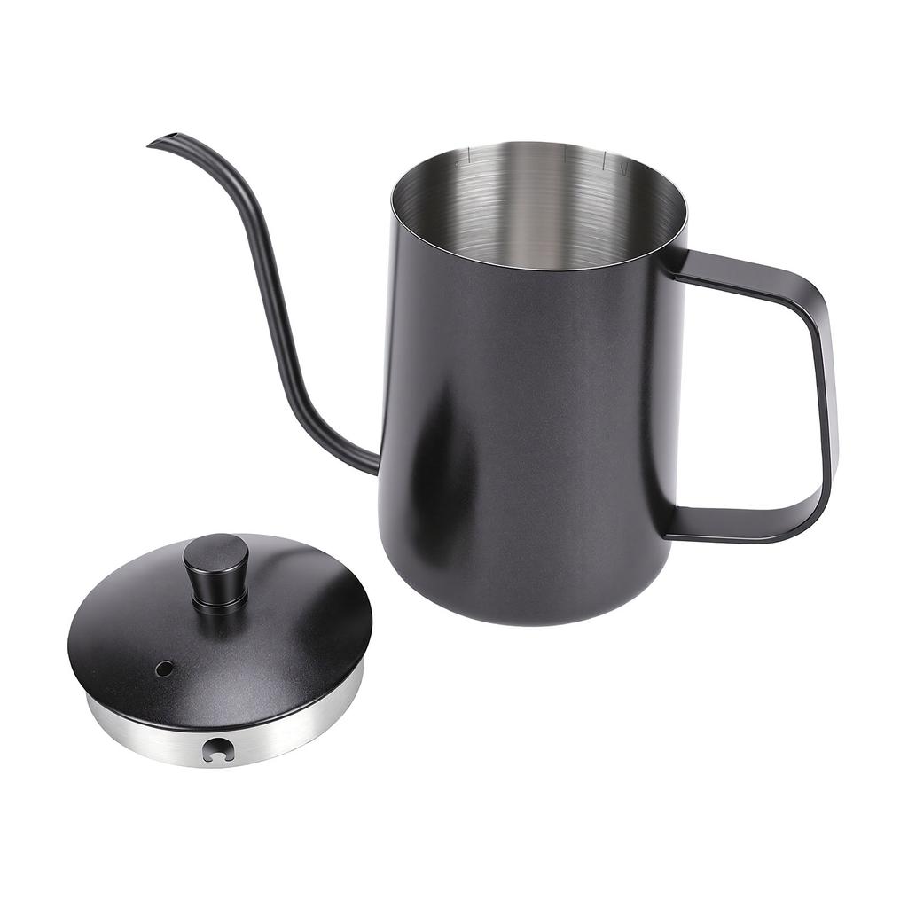 Pour Over Gooseneck Coffee Kettle 600ML Long Narrow Drip Spout Coffee Tea Pot Stainless Steel Water Kettle