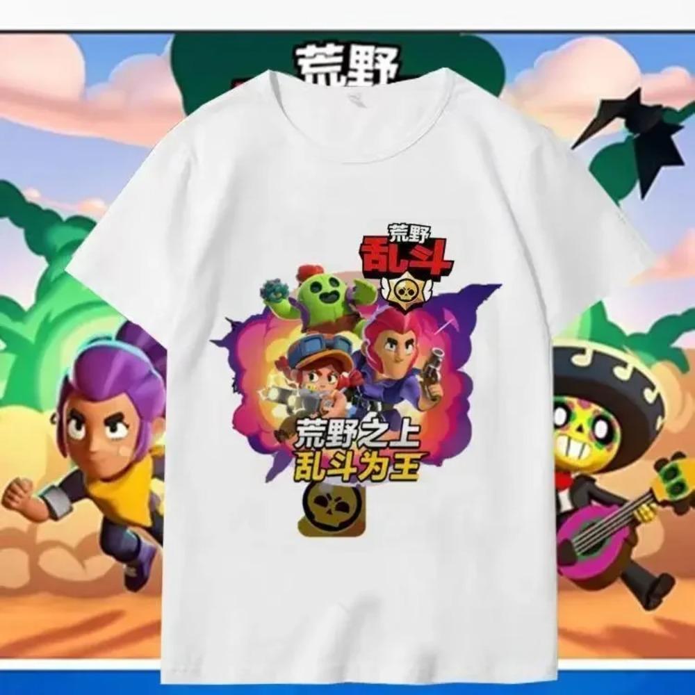 New Summer Short Sleeve Funny Game Print Children Teen T Shirt Leon Spike Kid Clothes Cosplay Costume Casual Baby Tee Top