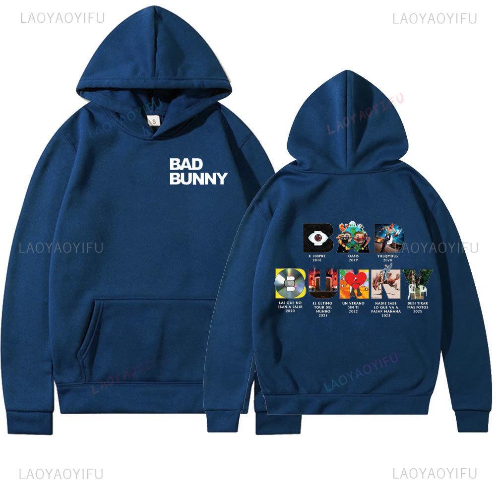 Sudadera con capucha del álbum DTMF Bad Bunny para hombre y mujer, jersey holgado, sudadera de invierno, regalo para fans, suéter elegante, nuevo en 2025, manga larga