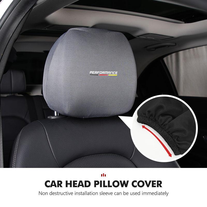 Car Seat Headrest Cover Perforated Pillow Case For BMW 1 3 5 Series G30 G32 G38 2021 2020 2019 2018 E46 E91