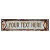 Custom Aluminum Street Sign 40x10cm Vintage Design Personalized Name Plaque for Wall