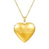 Heart-Shaped Stainless Steel Pendant Necklace - Trendy Retro Titanium Steel Design for Women