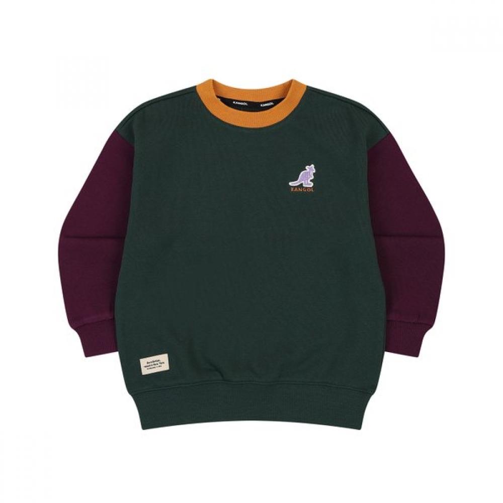 Kangol Kids Color Block Sweatshirt Green Rd 0104 painted/100