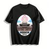 Buddhism Spiritual Healing Graphic Print Casual Top Pure Cotton T-shirt