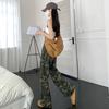 Autumn and Winter 2025 Tooling Straight Casual Loose and Thin High Waist Retro Camouflage Wide Leg Jeans Women's Trend