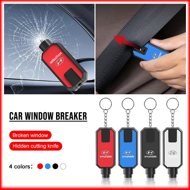 3 In1 Car Safety Hammer Emergency Glass Breaker High Hardness For Hyundai Tucson Solaris I30 Creta IX35 I40 IX20 Veloster