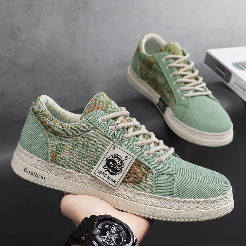 Boys' 2024 Spring Breathable Canvas Shoes: Trendy & Versatile Sports Casual Linen Sneakers