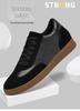 Men's Breathable Lace-up Sports Shoes, 8cm Height Increasing, Lightweight, Thick Sole, Casual Training Board Shoes