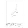 TOTO lever handle (for TKN34PB type) THA26