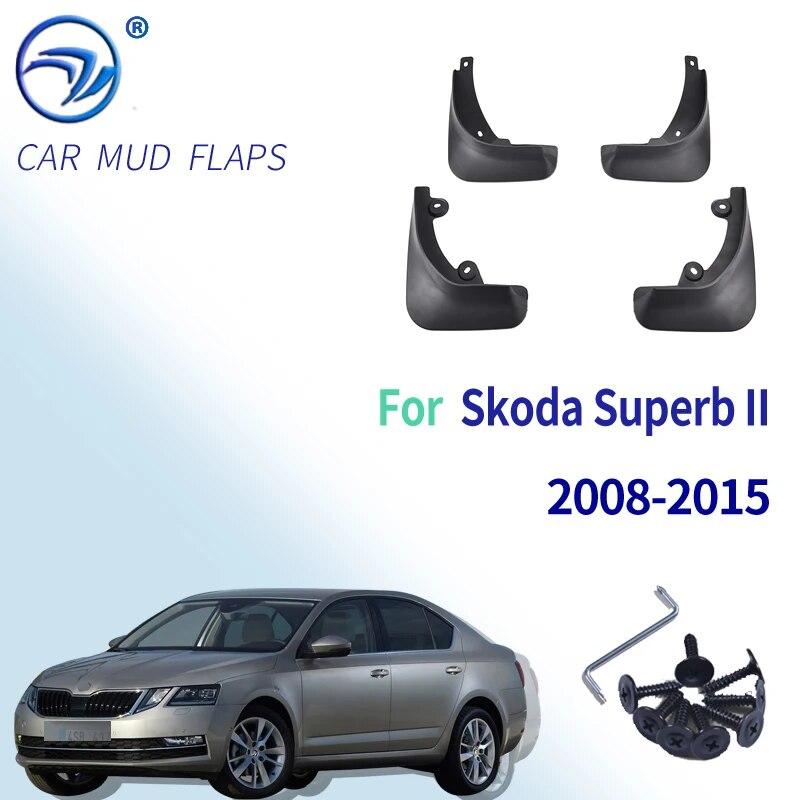 

Брызговики для Skoda Superb II 2008-2015 2009 2010 2011 2012 Брызговики Брызговики Брызговики Fender Передний и задний Стайлинг