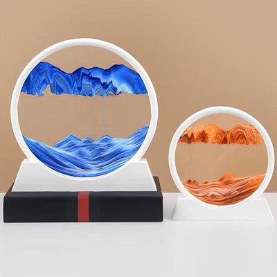 Clessidra di sabbia mobile 3D: Ornamento Paesaggistico da Tavolo per Soggiorno Regalo