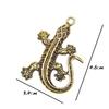 Vintage Brass Mini Gecko Figurines Keychains Pendants Car Key Ring Bag Diy Lanyard Hangings Jewelry Accessories Animal Charms