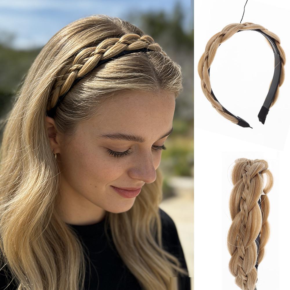 Žáruvzdorná pletená čelenka v korejském stylu pro každodenní nošení žen