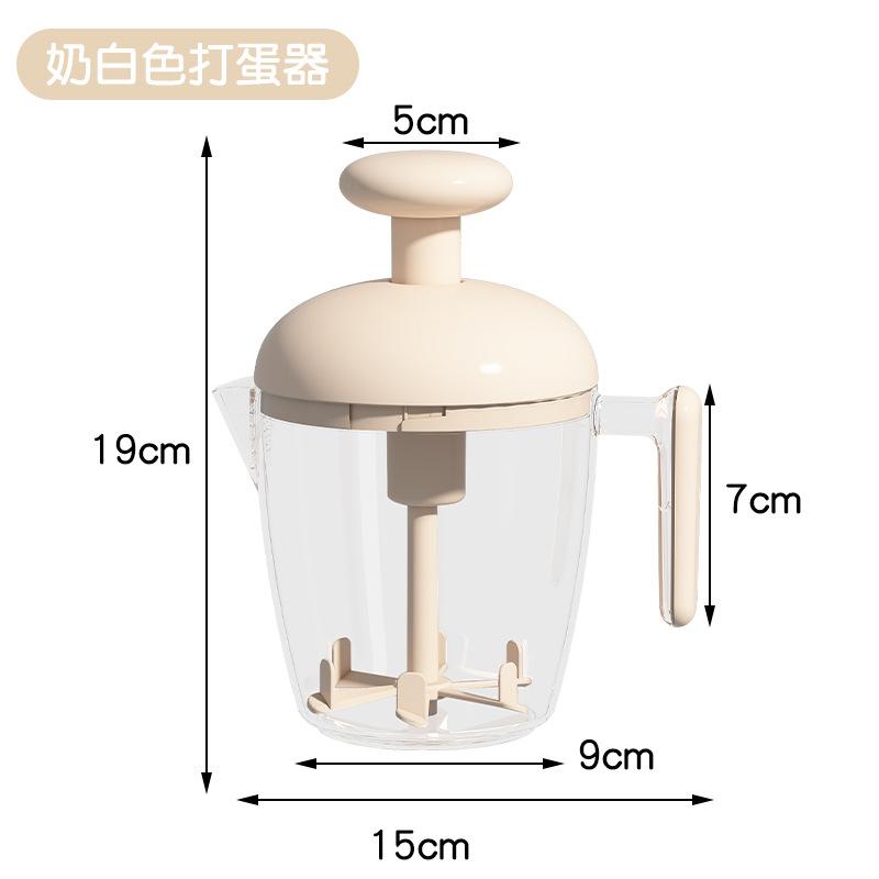 Multifunktionaler Eierschläger mit großer Kapazität für den Haushaltsgebrauch, manuelles Aufschäumen und Schlagen von Sahne, Schneebesen