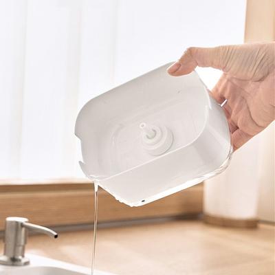 Kitchen Manual Press Double Layer Dishwashing Container Soap Pump Dispenser Detergent Dispenser Foam Bottle Cleaning Liquid Box