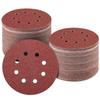 5-inch 8-Hole Red Sandpaper 125MM for Wood Sanding