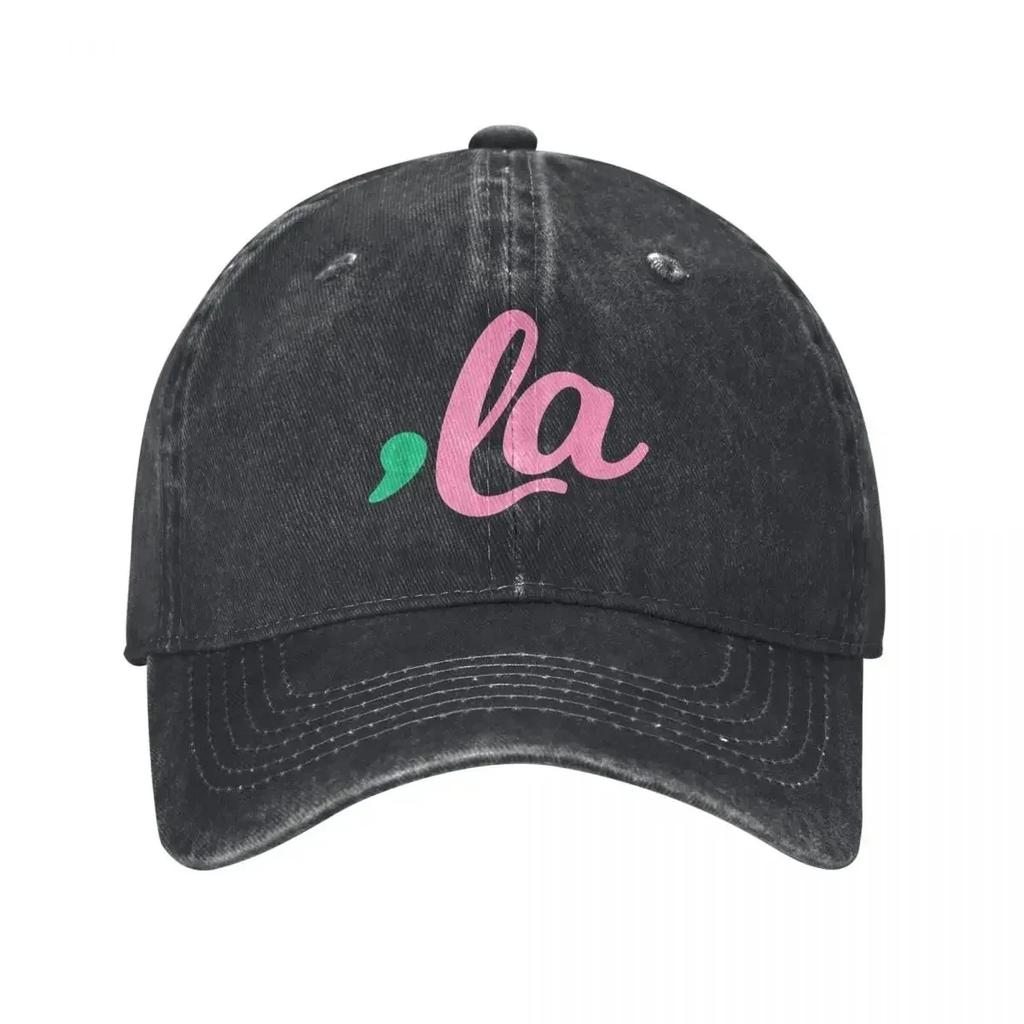 Classic Comma La Kamala Harris Biden Baseball Caps Unisex Distressed Denim Washed Headwear President Election Outdoor Hats