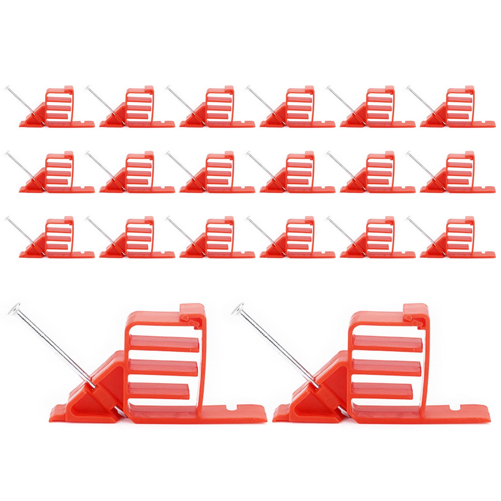 

20 Unit Cable Management Clip Plastic Wire Holders Wire Loader set Easy Installation for Home Office Organization