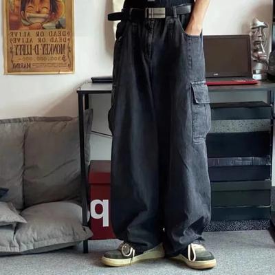 Baggy Jeans Men  Wide Denim Pants Oversize Cargo Korean Fashion Clothes Streetwear Trousers Sweatpants