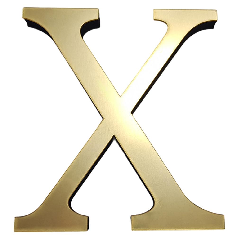 Gold English Letters Wall Stickers Wall Art Alphabet 10CM 3D Acrylic Mirror+EVA Numbers Ornaments DIY Wall Decals for Home Decor