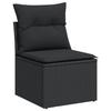 VidaXL Garden Lounge Set with Cushions 13 Pcs, Patio Sofas, Patio Furniture Set, Outdoor Furniture, Black 3218485