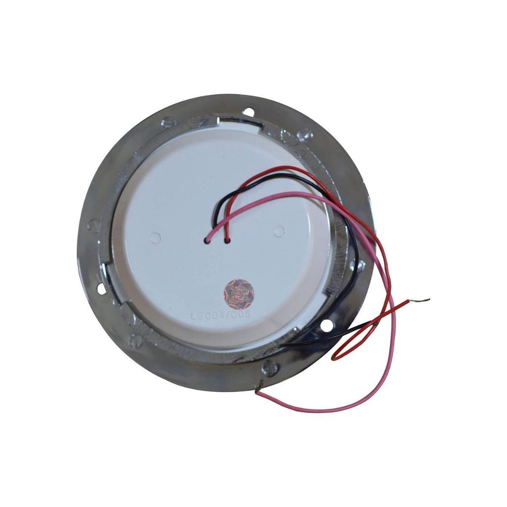 Apsmotiv 4" Round Red LED Tail Light – Stop, Turn & Brake Light with Red Flange Mount, Waterproof 12V DC Trailer Light for RV, Trucks