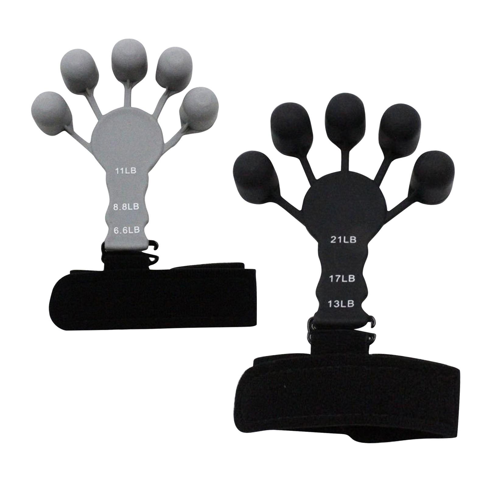 

Комплексный усилитель пальцев Усилитель рук для пациентов и силовых тренировок спортсменов One Size чёрный