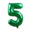 1pcs 32inch Large Dark Green Number Balloons Spring Jungle Safari Birthday Party Foil Balloon 0 1 2 3 4 5 6 7 8 9 globos Balls