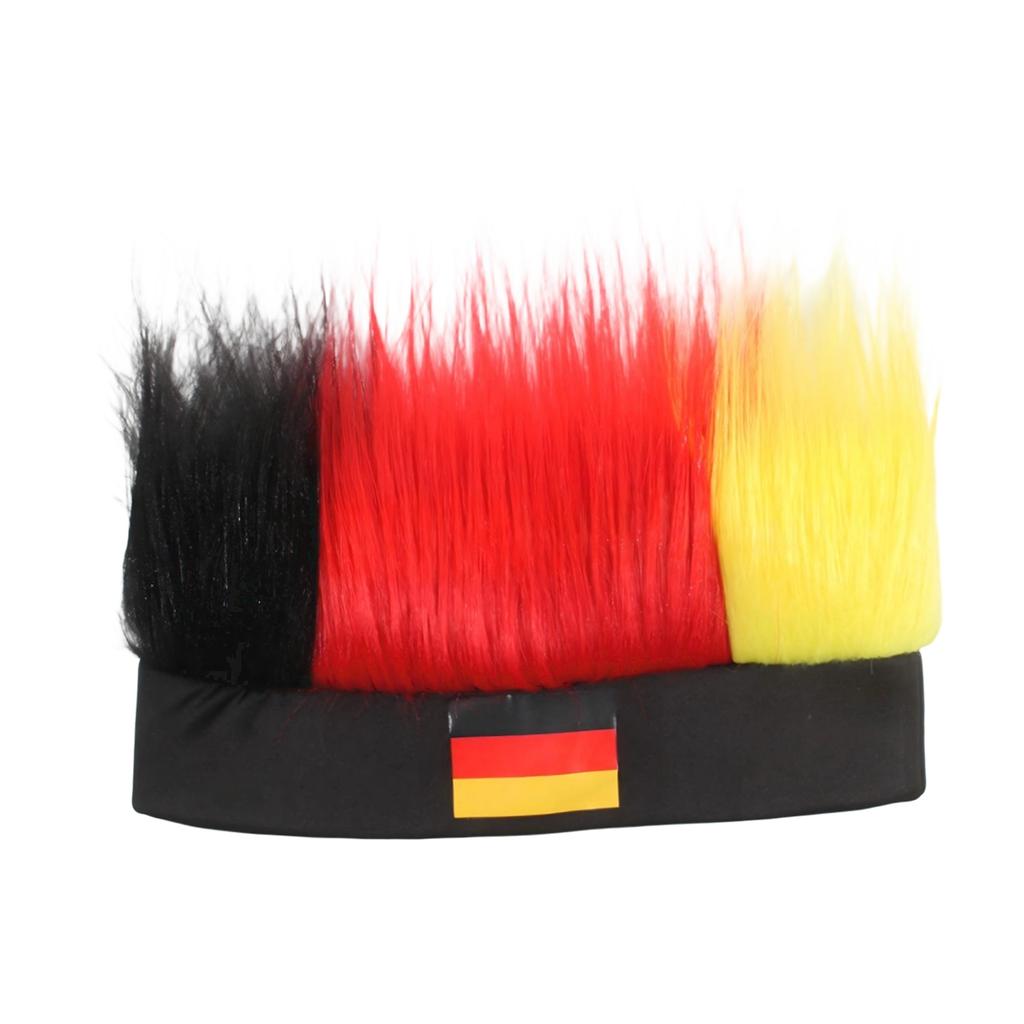 Fan Wigs, Flag Color Headbands, Football Cheering Props, Headwear