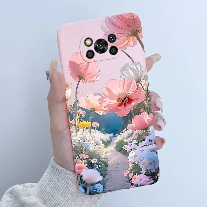 For Xiaomi Poco X3 Pro Case Flower Girls Design Soft Silicone Phone Back Cover For Xiomi PocoX3 Pro X 3 3X Poco X3 NFC Shells