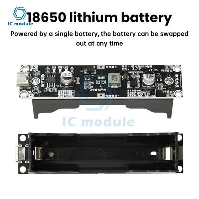 DC 5V 9V 12V USV-Netzteilmodul für IoT-Router-Backup mit Lithium-Akku-Ladung und Boost 18650-Akkuplatine