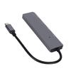 USB C Hub 4 USB3.0 Port Aluminum Alloy Lightweight 5Gbps Fast Heat Dissipation USB Splitter for PC