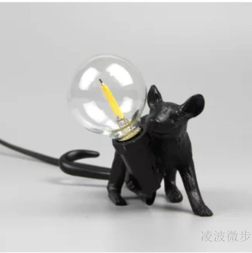 Mouse Table Lamp Nordic Animal Lamp Living Room Dining Room Bedroom Clothing Store Cartoon Resin Table Lamp