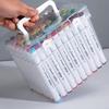 Multi-functional Marker Pen for Case Clear Plastic Colored Marker Holder Portable Brush Pen for Case for Kid