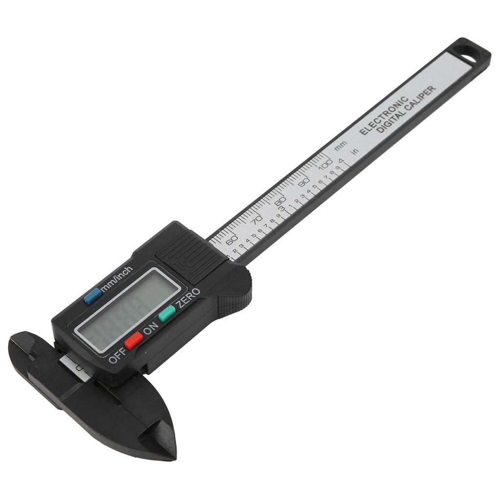 Digital LCD Display Caliper High Accuracy Plastic Carbon Fiber Vernier Scale 0-100mm