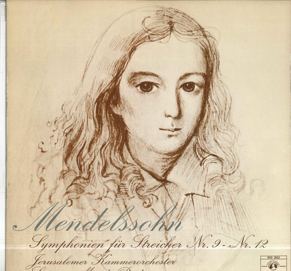 LP Record MENDI RODAN ORCHESTRE DE CHAMBRE D Mendelssohn Symphonies Pour Cordes SMS2653 CONCERT HALL France Classical Used