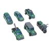 6 Pcs 1:64 Metal Toy Cars Realistic Alloy Educational Role Playing Toy Vehicles Set for Kids