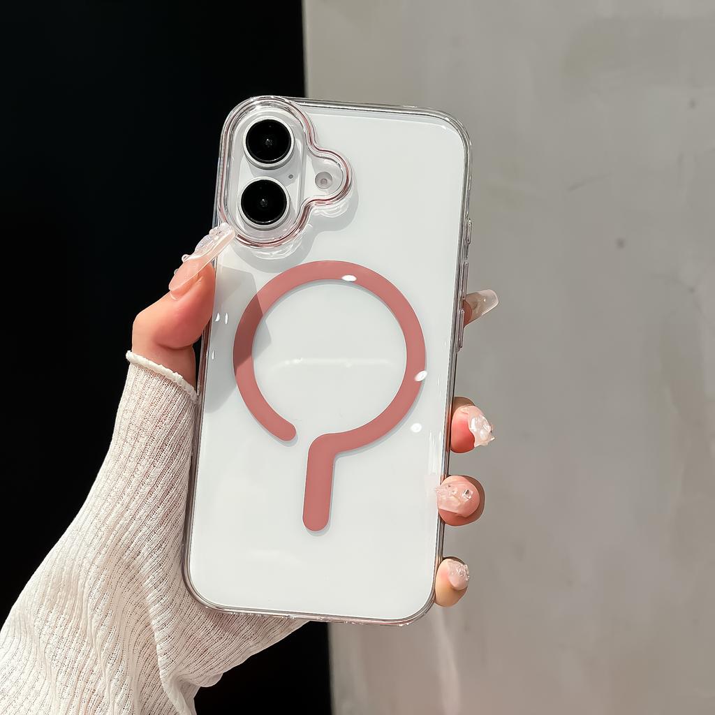 For iPhone 16 Case Compatible with MagSafe Protective TPU+PC Phone Cover