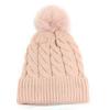 Autumn and Winter New Wool Hat Women's Knitted Hat Twist Pattern European and American Fashion Velvet Thickened Winter Warm Hat