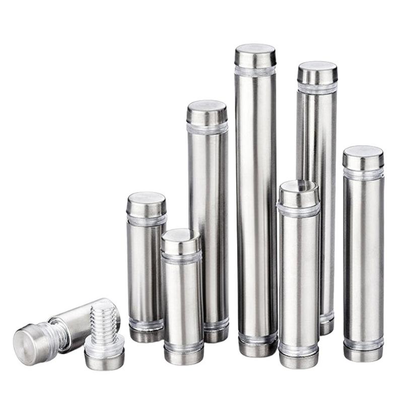 10Pcs Glass Fasteners Rustproof Decorative Nails Stainless Steel Advertising Standoffs Pin Nails Billboards Fixing Screws
