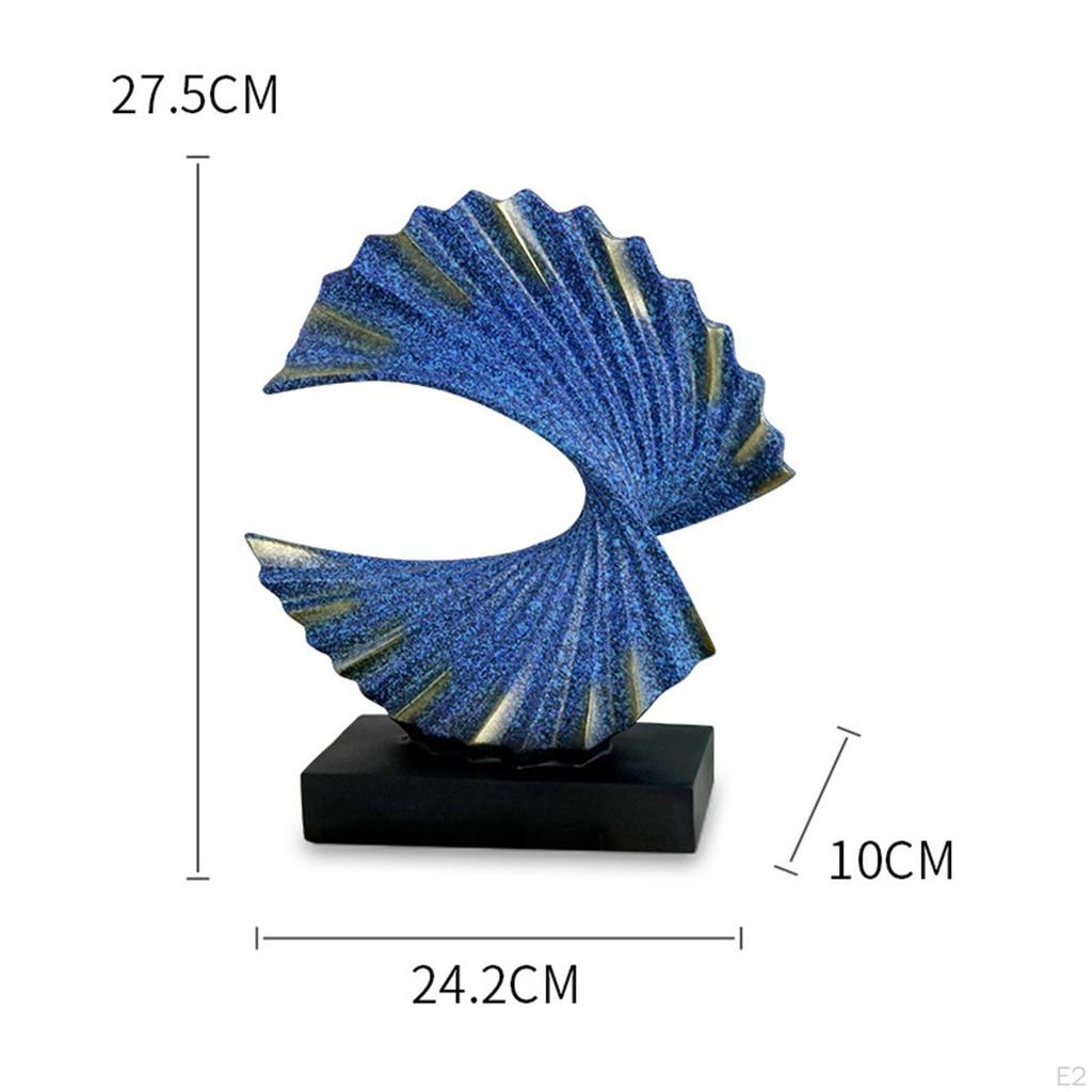 Elegant Home Decor Fan Sculpture - Classical Art Piece for Desk or Shelf
