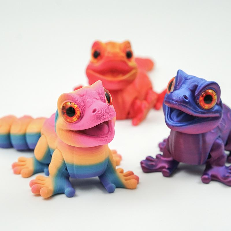 New Multi-Joint Movable 3D Printed Animals Mini Cute Relief Sensory Toy Funny Home Accessories Kids Gift
