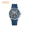 Relógio Masculino Multifort Skeleton Cronógrafo 43mm Mostrador Skeletonizado Azul Pulseira de Borracha Automático (M0386621704000)