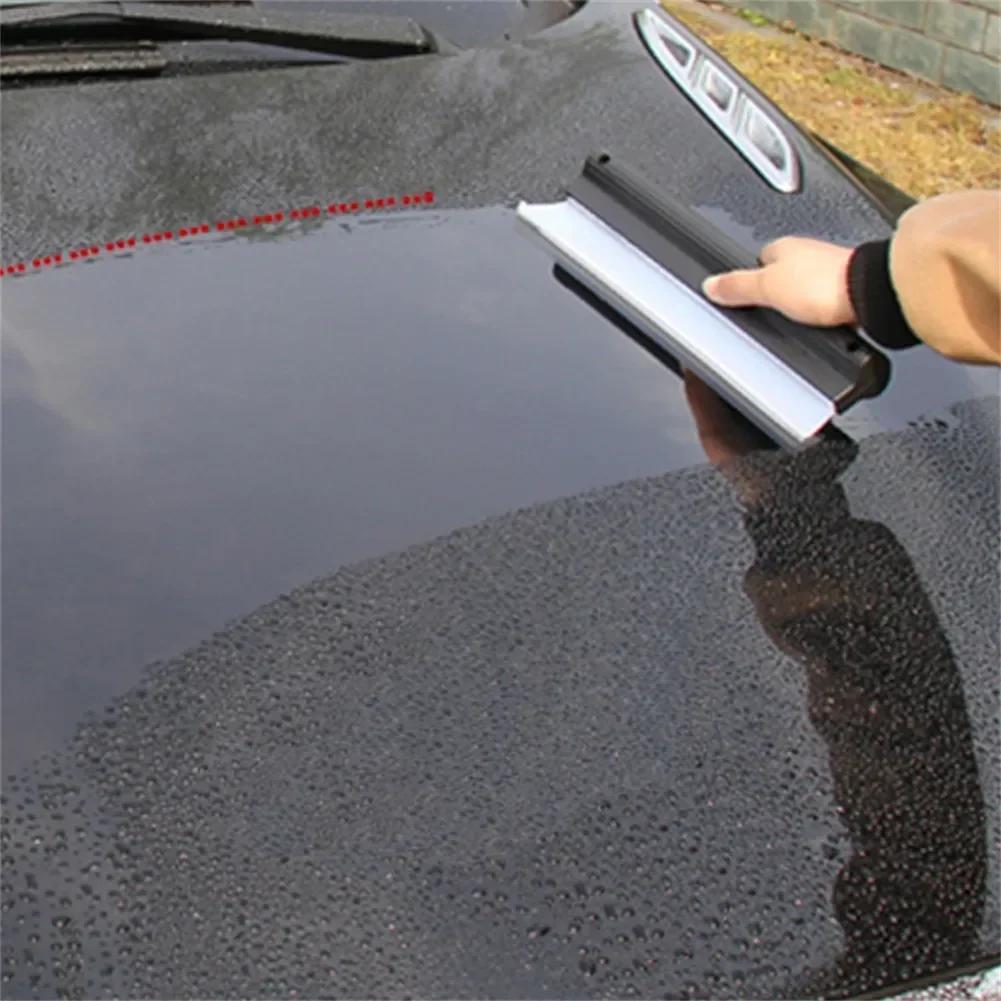 Car Flexible Soft Silicone Wiper Window Cleaning Glass Scraper Silicone Handy Squeegee Auto Blade Clean Scraping Film Scraper