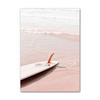 Pink Sea Beach Poster Flamingo Retro Van Surfboard Summer Wall Art Canvas Painting Living Room Interior Picture for Home Decor