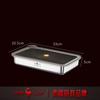 Luxury Transparency PP Cover Air Exhaust Fridge Storage Tray LFGB Certificate 304 Stainless Steel Food Fresh Keeping Box Case