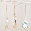 Wooden Material Ocean Animal Pendant Jute Rope Wall Pendant Decoration  Home Decoration